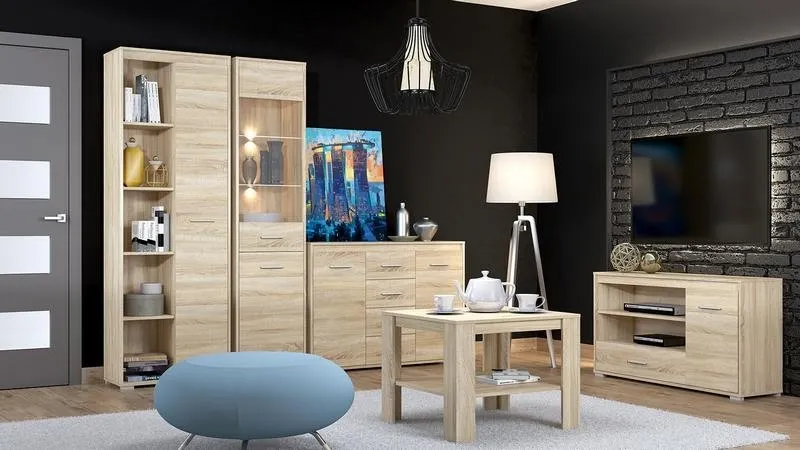 Regał zamknięty wysoki AVO 06 sonoma jasna - 1AVO06-001