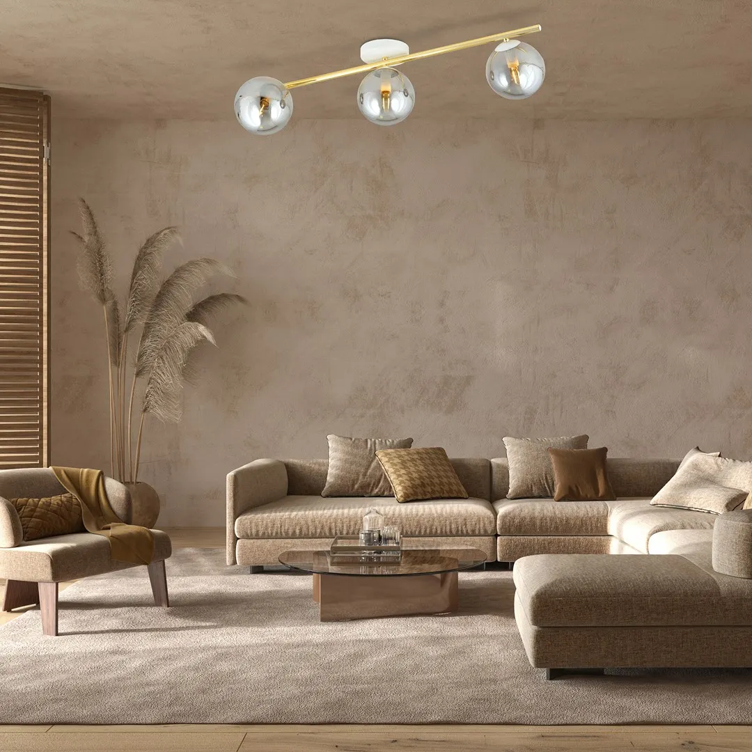 Lampa sufitowa SPLENDI Biały,Złoty 1247/3 - 1247/3