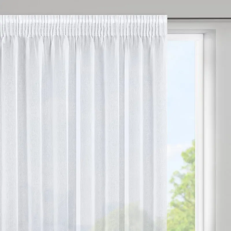 FIRANA GOTOWA ELPIDIA NA TAŚMIE 350X150 CM BIAŁY FIRANA GOTOWA ELPIDIA NA TAŚMIE 350X150 CM BIAŁY