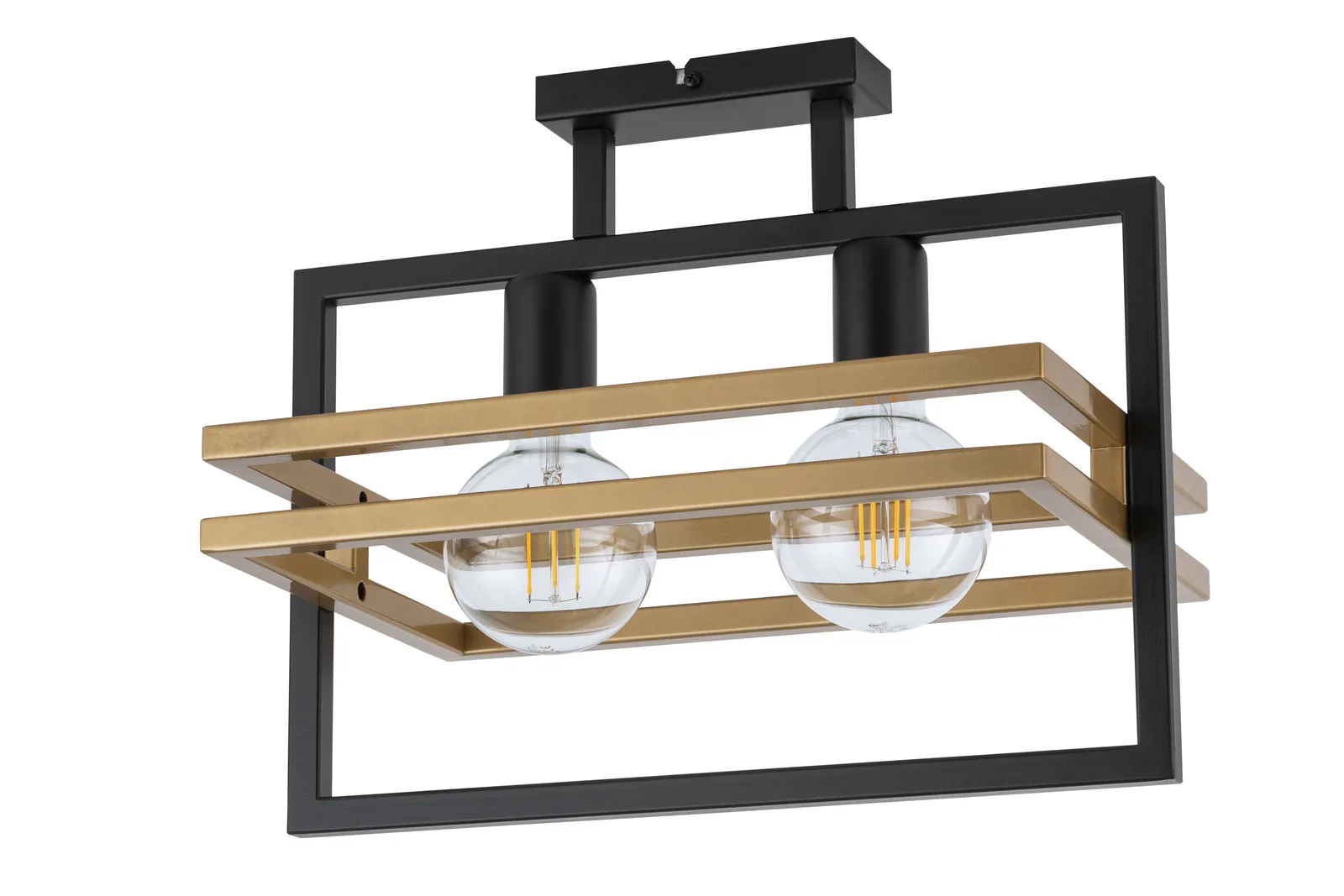 Lampa sufitowa MERCI 2 czarno-złota
