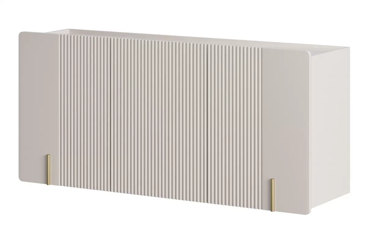 MALMI Komoda 150 3D - cashmere / crema bianca / wisząca / złote uchwyty MALMI Komoda 150 3D - cashmere / crema bianca / wisząca / złote uchwyty