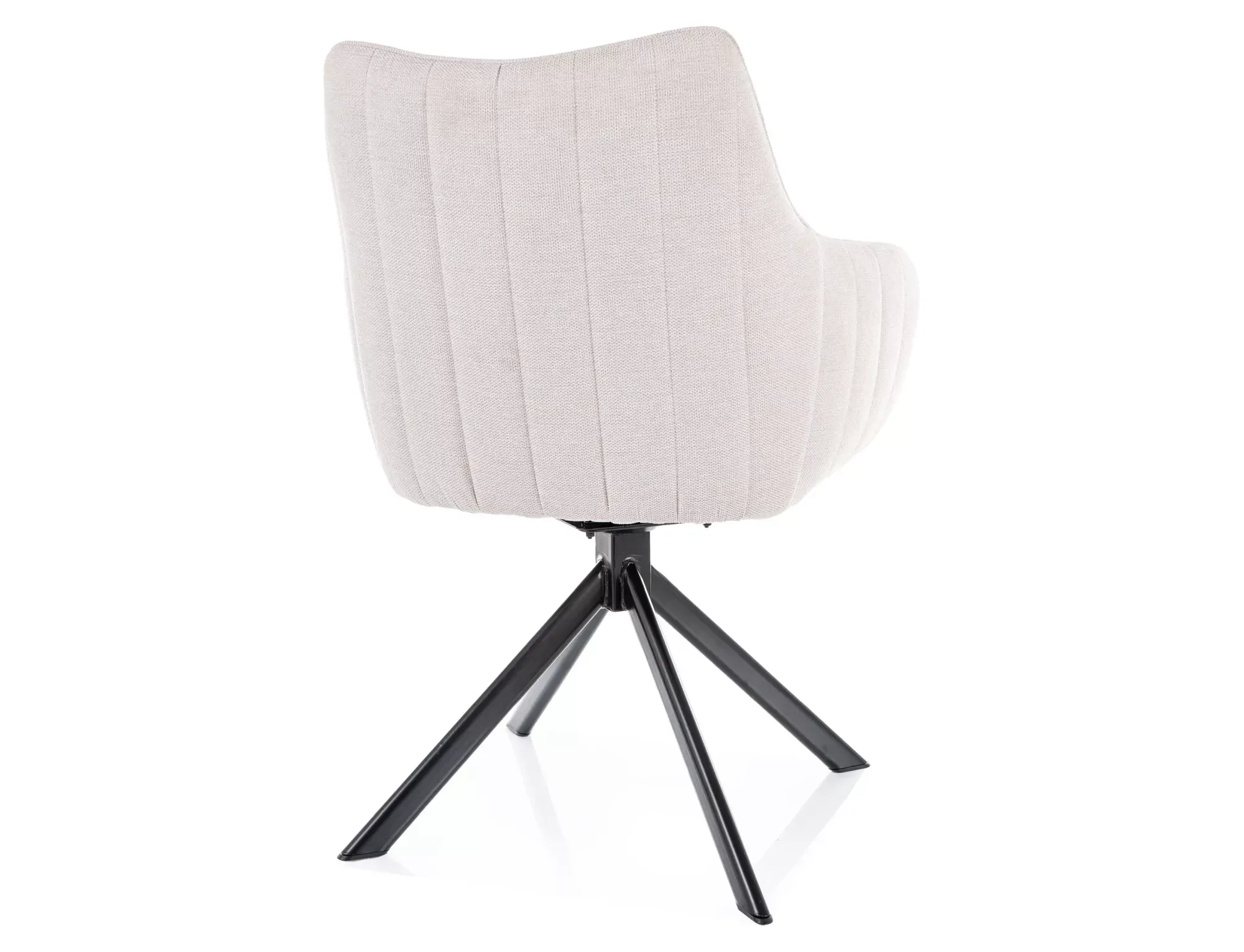 Krzesło obrotowe 180° AZALIA BREGO 22 jasny beż metalowe nogi - AZALIABRCJBE22