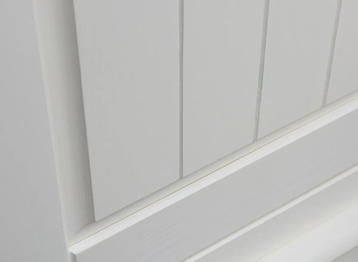 Szafa BELLUNO ELEGANTE 4-drzwiowa z lustrem - biała - PL025B