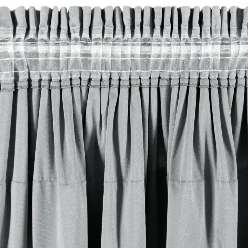 ZASŁONA GOTOWA AURA NA TAŚMIE 140 X 270 CM SREBRNY - EU_454071