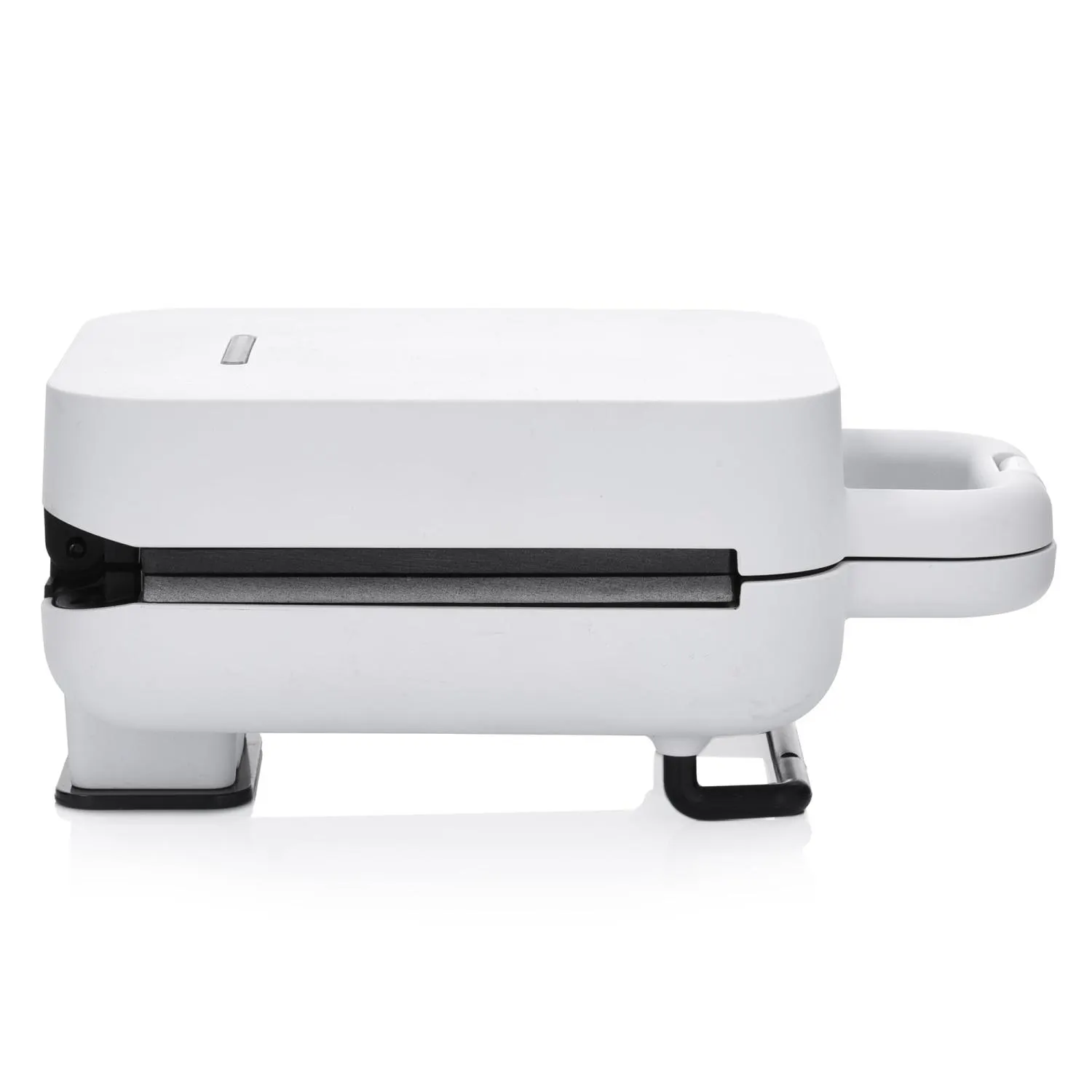 image panini grill, sandwich press, biały, kompaktowy, zawias składany