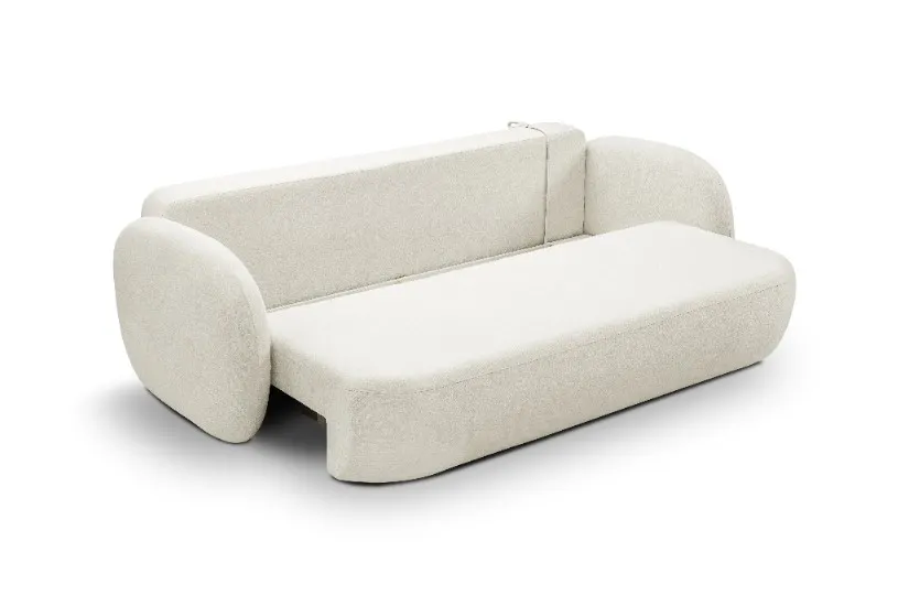 Sofa rozkładana z pojemnikiem OLIO SICURIO 238 cm kremowa - OLIO_SO_SICURIO60