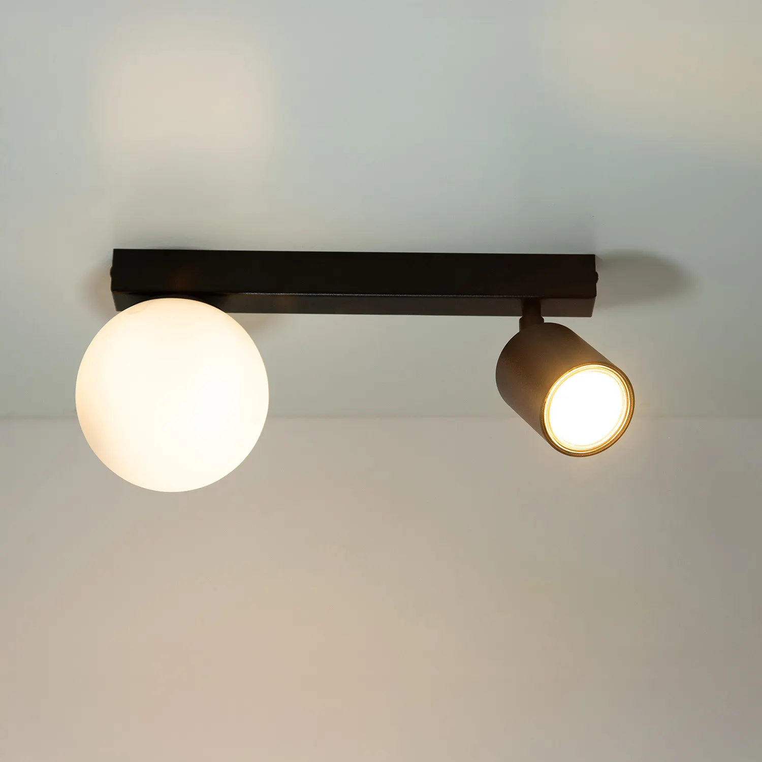 Plafon TAViRA 1+1 czarny biały - SI_41314