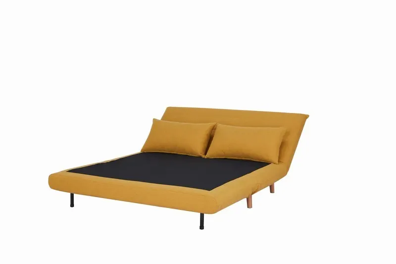 Sofa rozkładana SPIKE II tap.138 curry buk - SPIKEIICUBU