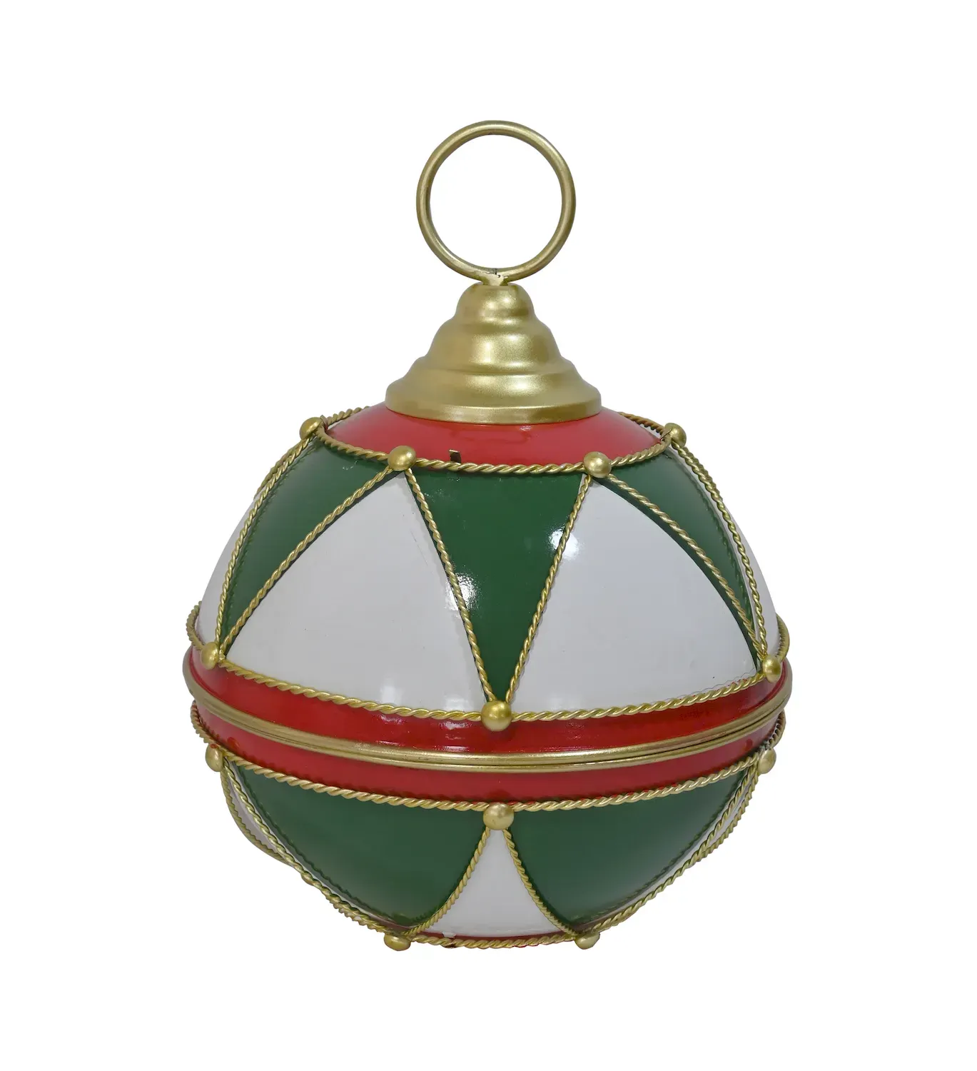 Dzwonek metalowy 1648 czerwono-biały Dzwonek metalowy 1648 czerwono-biały