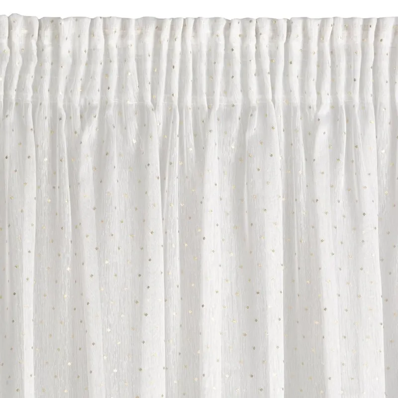 FIRANA GOTOWA SIBEL NA TAŚMIE 300X150 CM BIAŁY