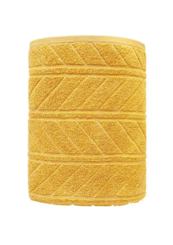 Ręcznik frotte RELIEF 30x50 gramatura 500 żółty - FARO_30232