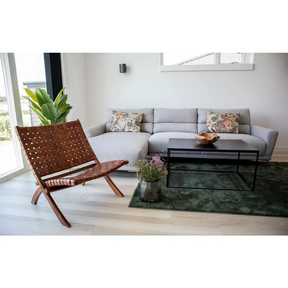 Perugia Składane Krzesło 1 Skóra Brązowy - 1101290