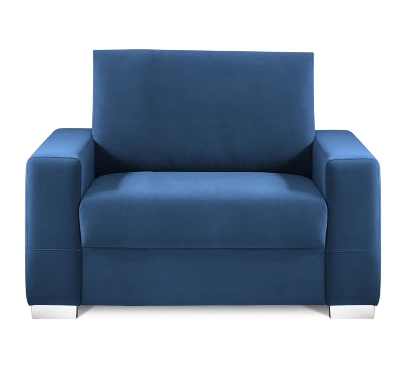 Fotel rozkładany z funkcją spania TOGO 125 cm granatowy Fotel rozkładany z funkcją spania TOGO 125 cm granatowy