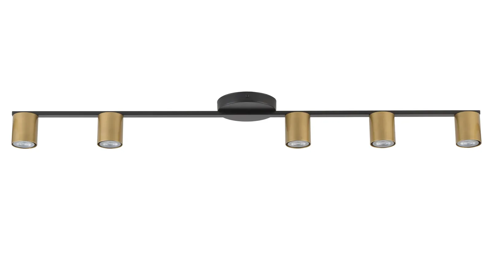 Lampa sufitowa/plafon SKY 5 czarno-złoty
