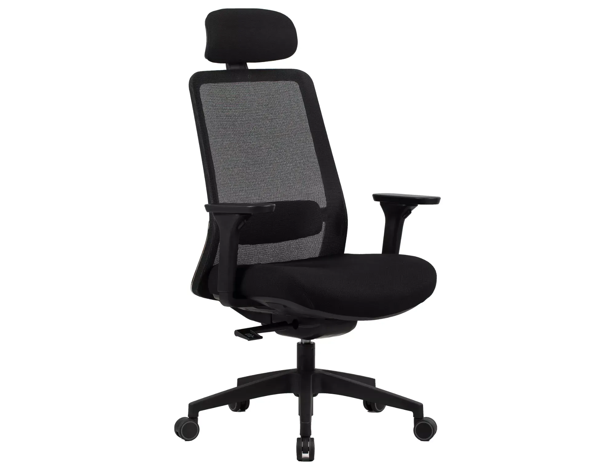 Fotel biurowy obrotowy Q718H ergonomiczny czarny