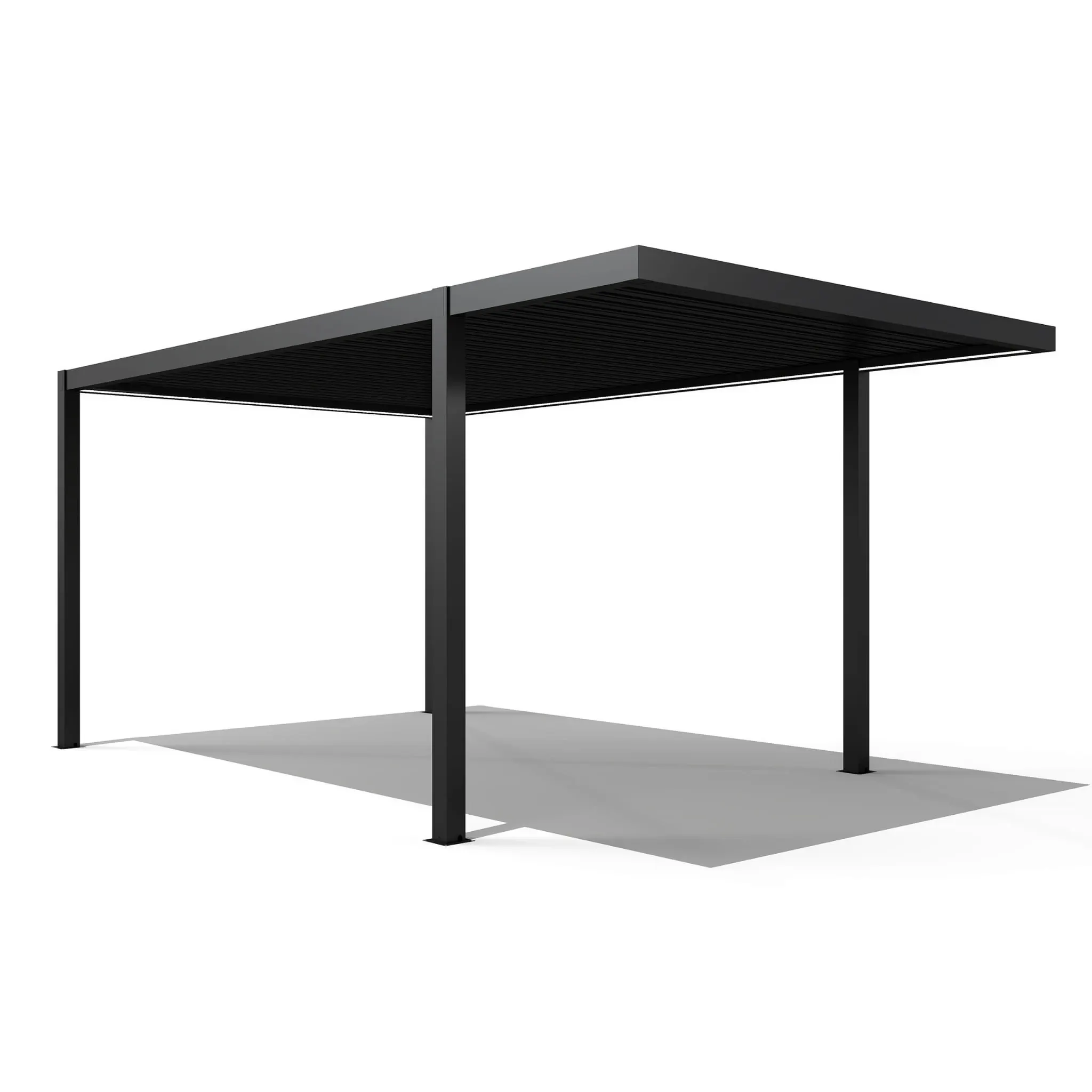 Wiata garażowa CARPORT CLASSIC 5x3x2,5 m LED aluminiowa antracyt