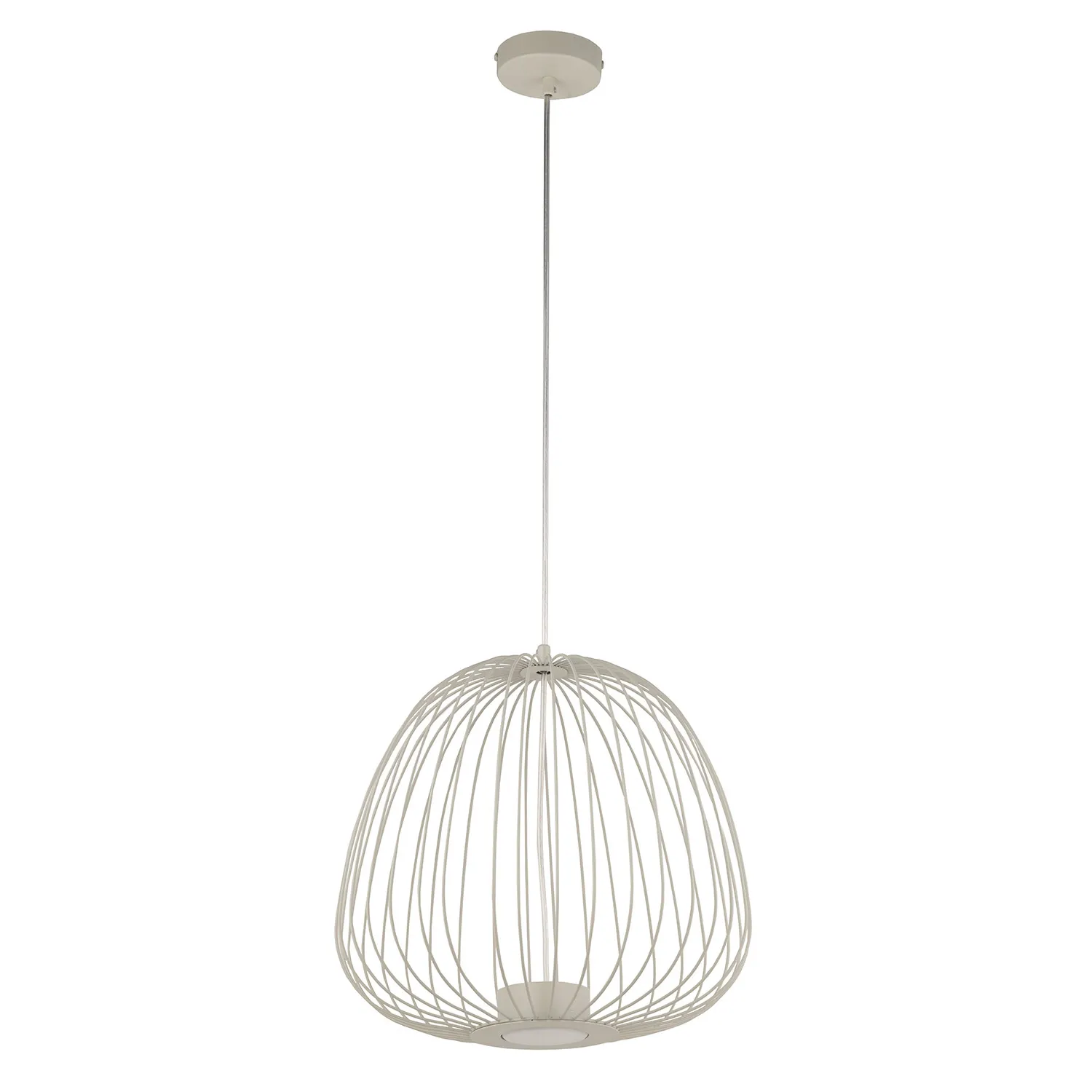 Lampa wisząca BELL PLUS 1 M szaro-beżowa Lampa wisząca BELL PLUS 1 M szaro-beżowa