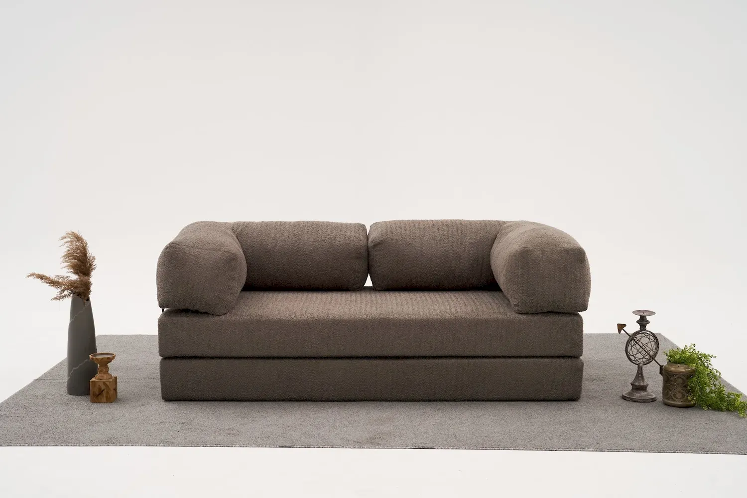 Sofa 3-osobowa rozkładana COMFORT szara - ASI_825BLC5218