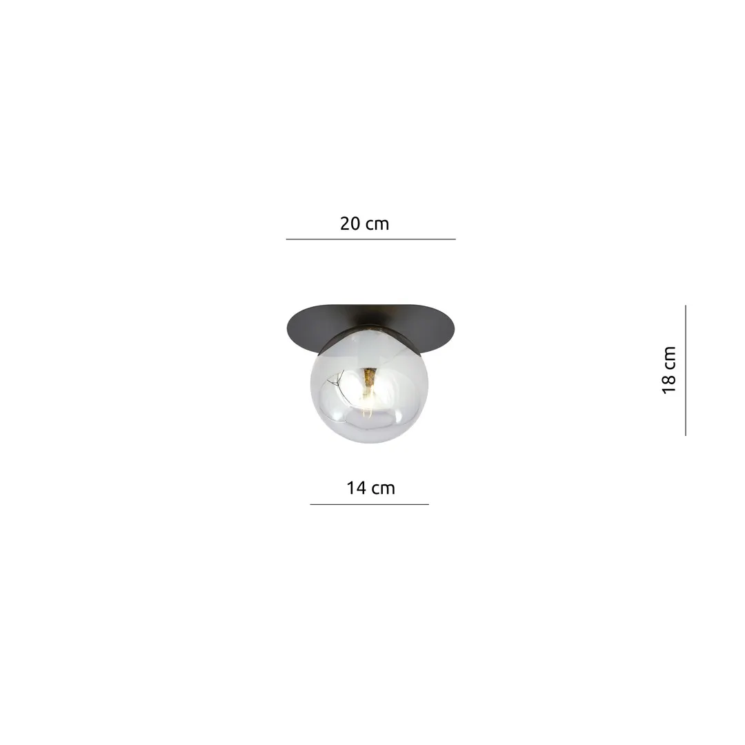Lampa sufitowa PLAZA Czarny 1119/1 - 1119/1