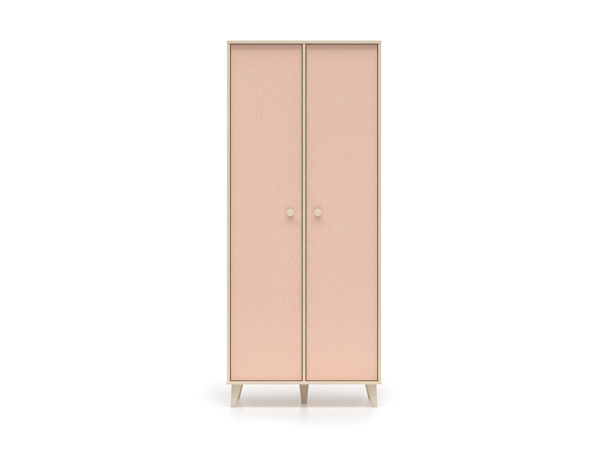 Szafa 2-drzwiowa MEVEL 02 piasek pustyni, różowy - 1MEVE02-001