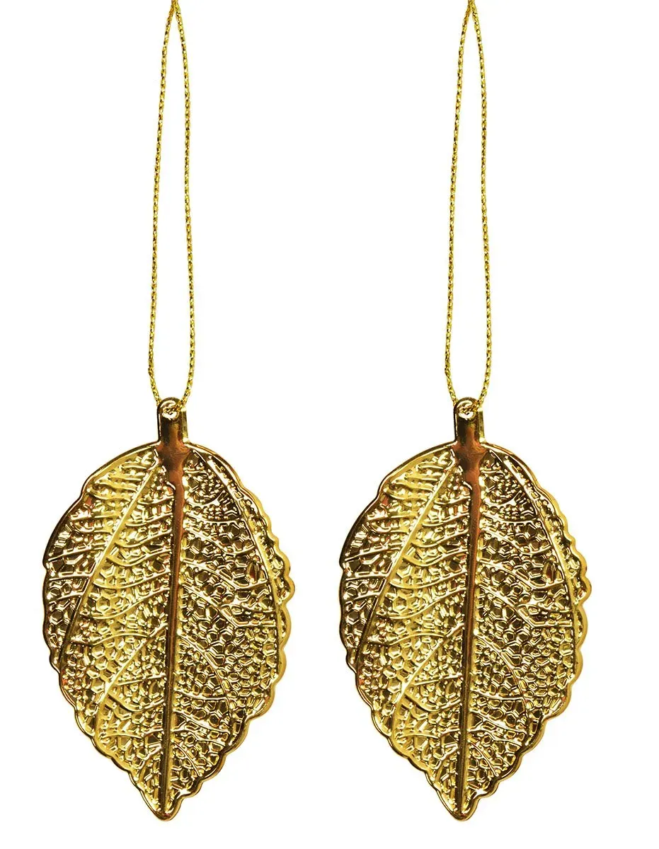 Komplet 2 liści złotych 7073 złote