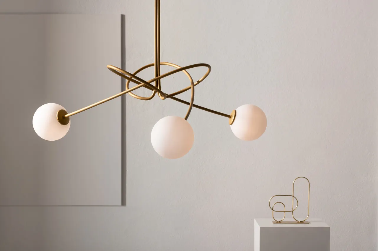 Lampa sufitowa VELVET 3 złota - SI_33356