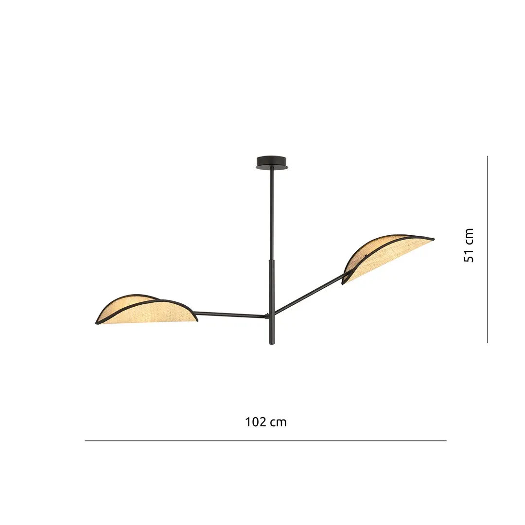 Lampa sufitowa VENE Czarny 1160/2 - 1160/2