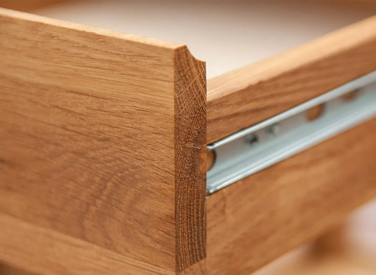 Stolik GIALO z szufladą i półką GIALO 60x40x40 - dąb olejowany - 2SGIA03