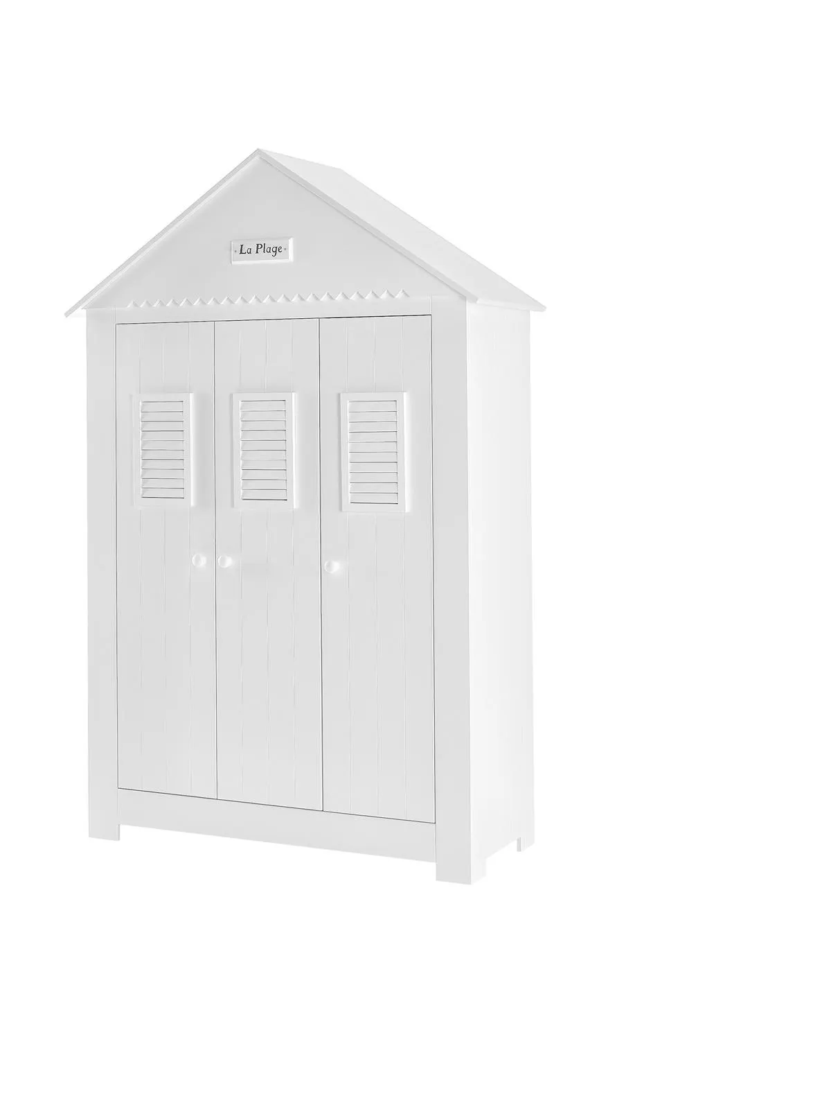 Szafa 3-drzwiowa z daszkiem MARSYLIA 216x145 biała