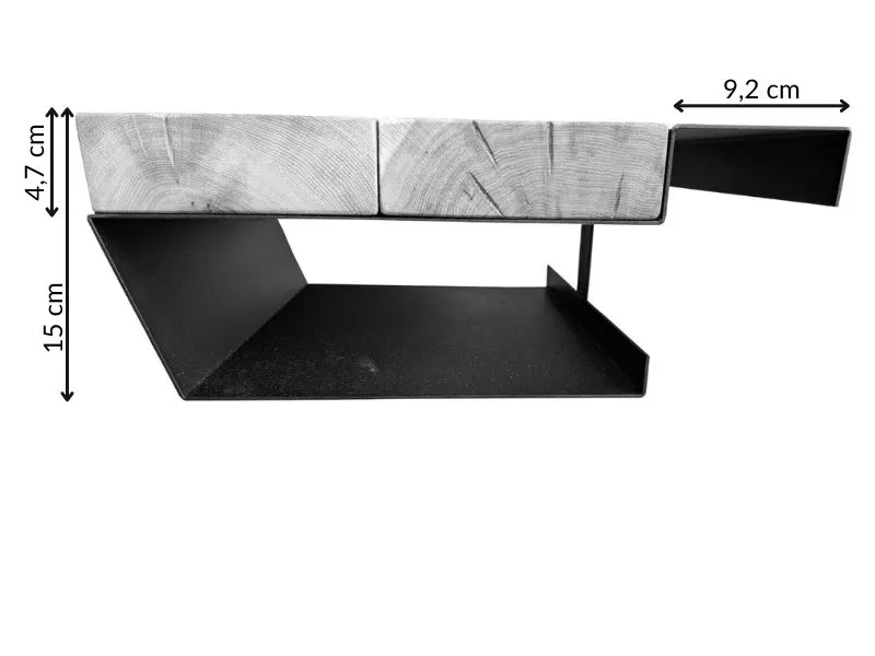 Szafka nocna wisząca z półką Homely dąb lity lakierowany - GK_1055830501