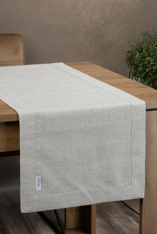 OBRUS STELLA 2 40 X 180 CM SREBRNY OBRUS STELLA 2 40 X 180 CM SREBRNY