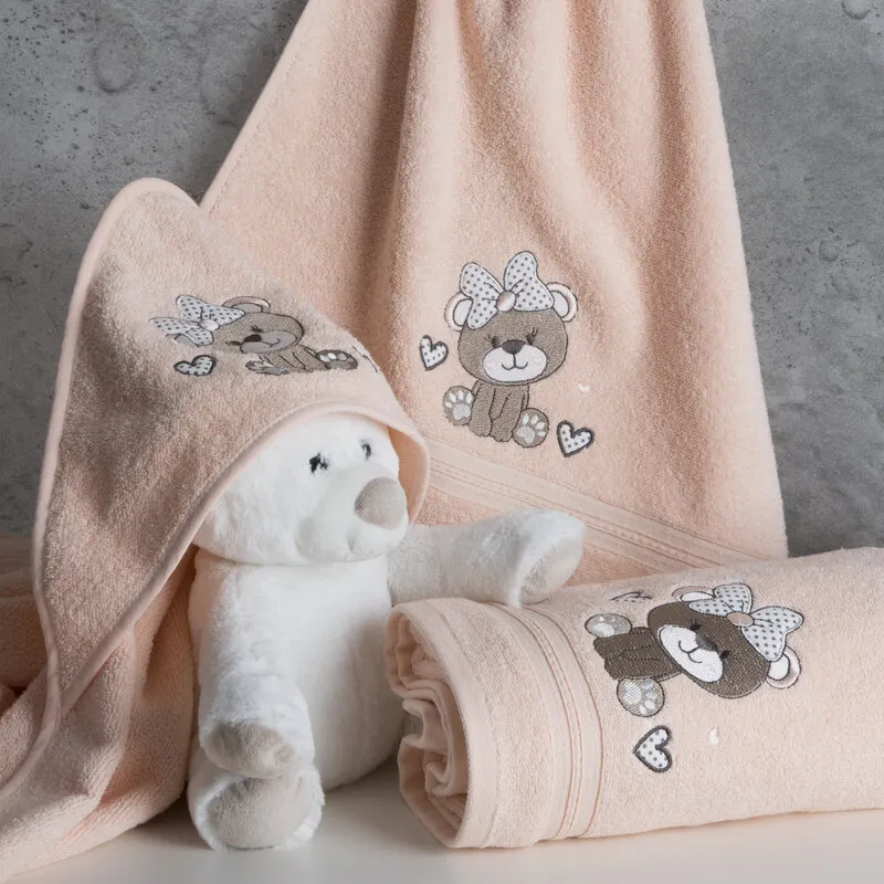 RĘCZNIK DZIECIĘCY BABY65 70 X 140 CM JASNOPOMARAŃCZOWY - EU_462157