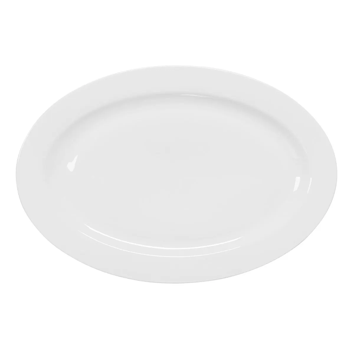 Talerz owalny DUKA FELICIA 30 cm biały porcelana Talerz owalny DUKA FELICIA 30 cm biały porcelana