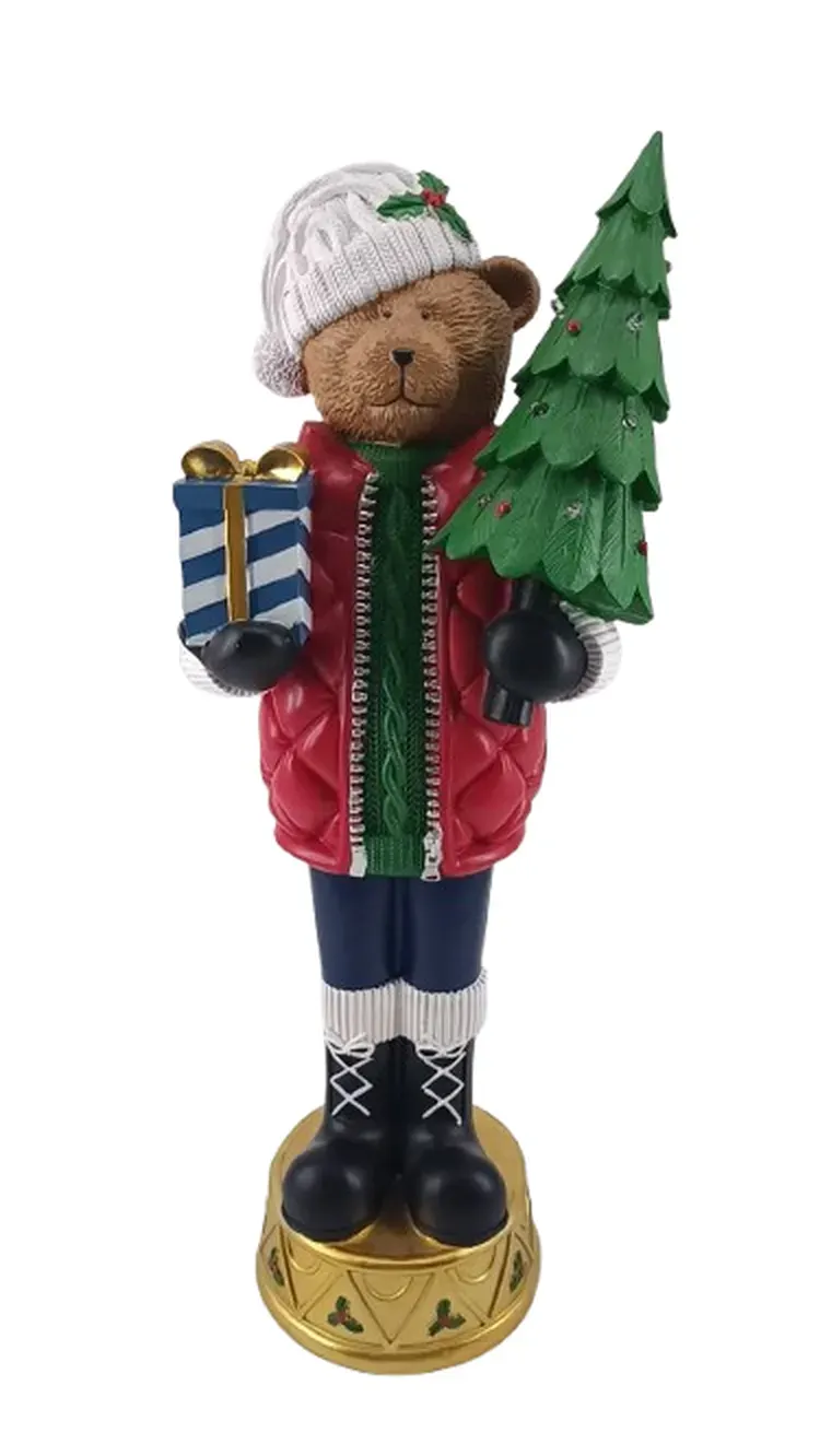 MIŚ z CHOINKĄ I PREZENTEM MAXI 1491 wielokolorowy