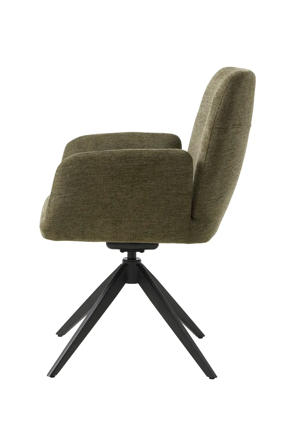 Krzesło obrotowe ROXANA z podłokietnikami oliwkowe - UN_54930003