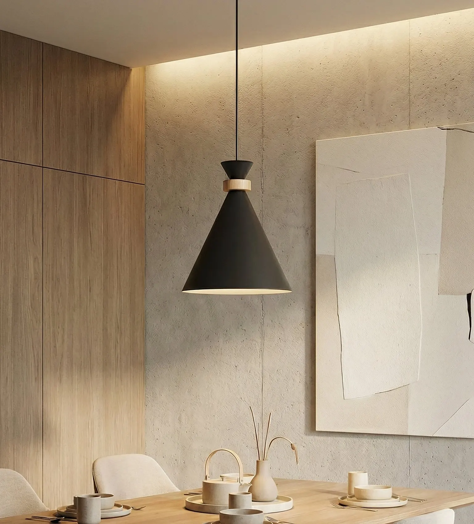 Lampa wisząca ZERO 1 BLACK czarna - 1682/1