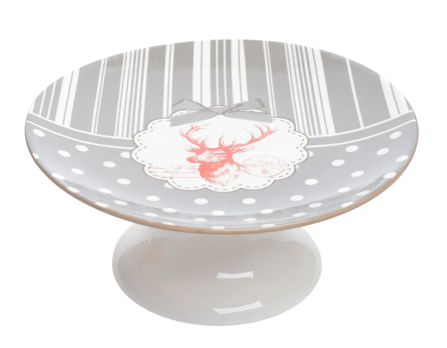 Patera Z RENIFEREM biało-szara Patera Z RENIFEREM biało-szara