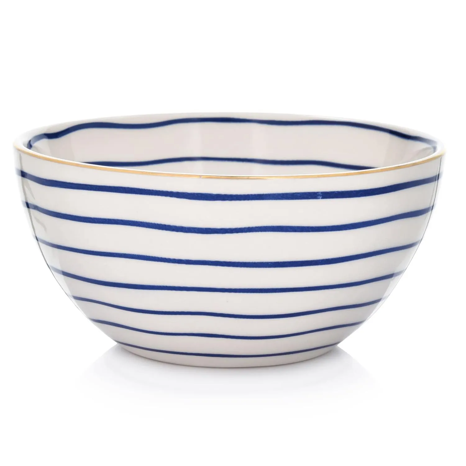 miska, bowl, ceramic, niebieskie paski, porcelanowy
