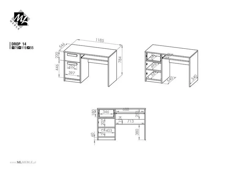 32300-biurko-mlodziezowe-drop-14-ml-meble Meble, Tabela, Biurko