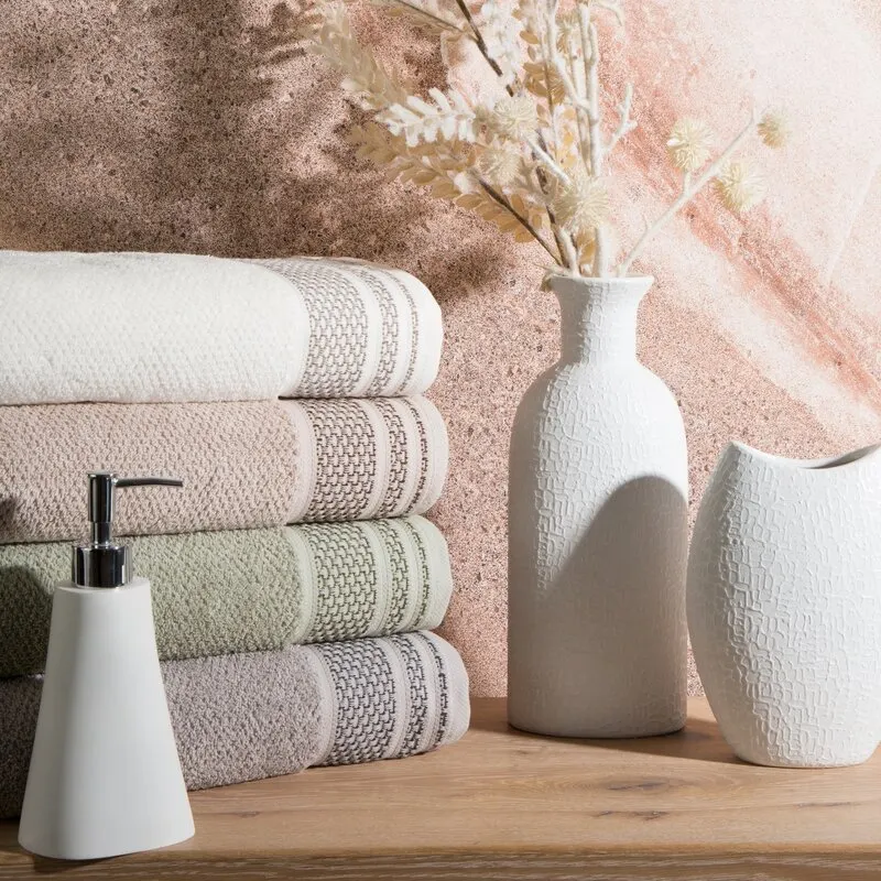 RĘCZNIK SUZANA (03) 70 X 140 CM KREMOWY - EU_424736