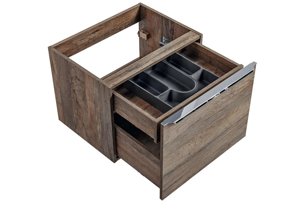 Szafka łazienkowa pod umywalkę SANTA FE dębowa postarzana 60x46cm - SANTA_FE_OAK_82-60-A-2S