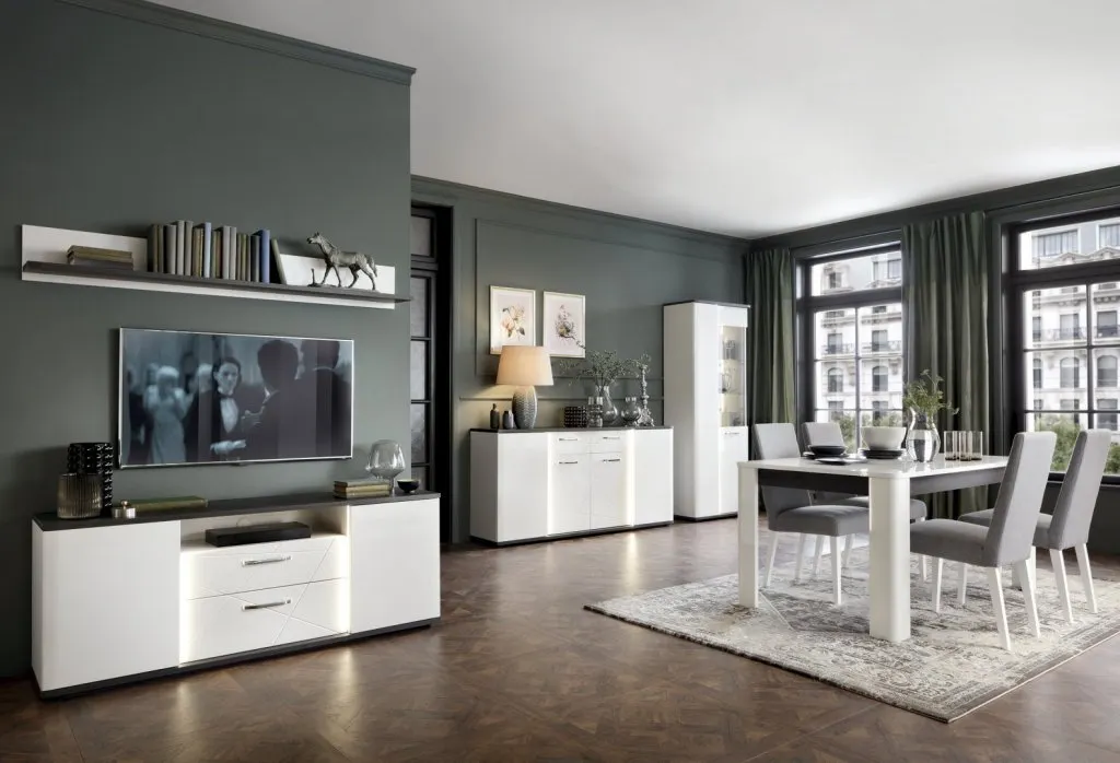KRZESŁO MODERN O211 Drewno bukowe TK: MEGAN 365 Szary