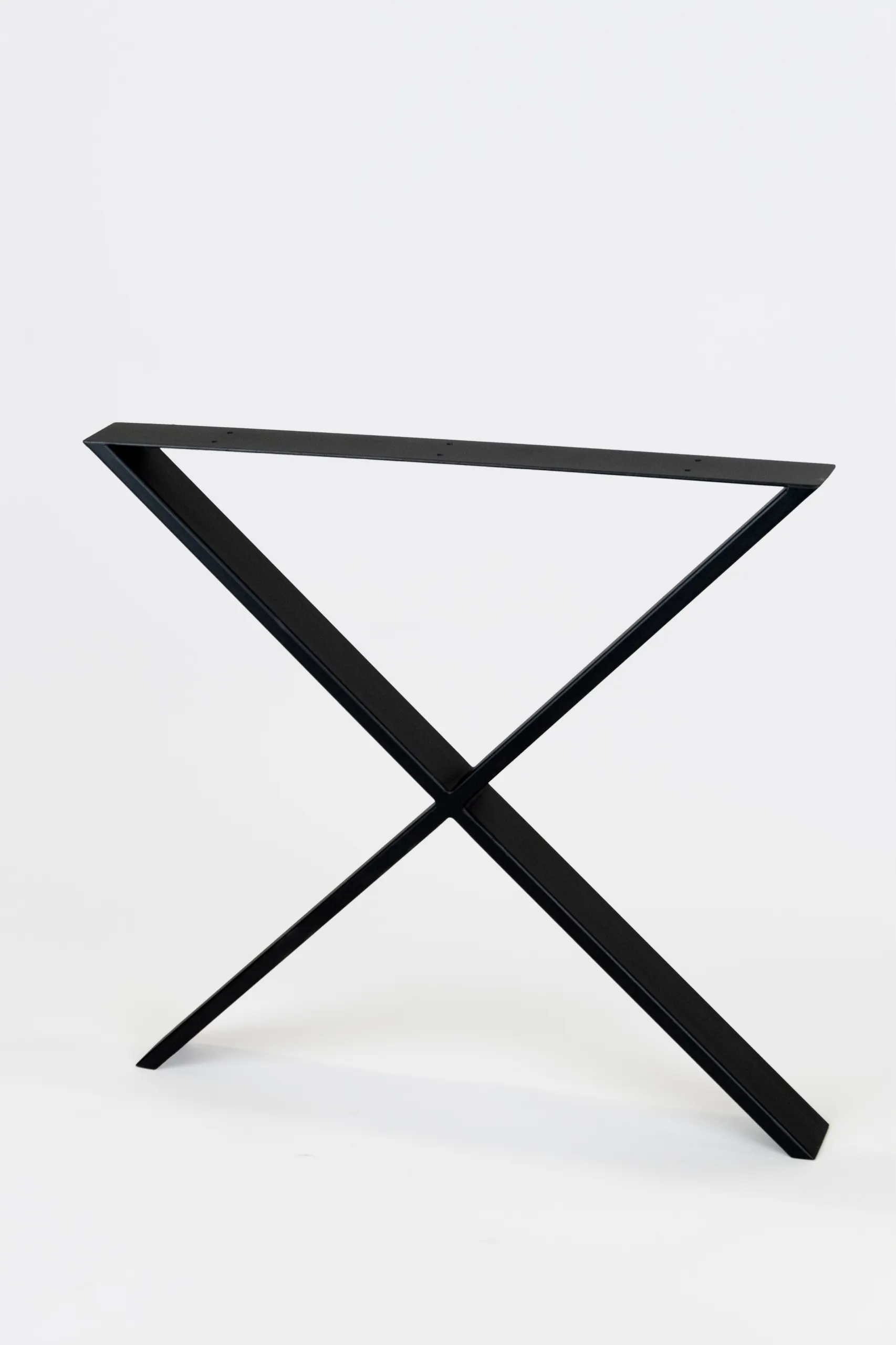 Metalowe nogi do stoły OBEIX stelaż pod blat zestaw 2 szt. czarne - LD_TZ000471