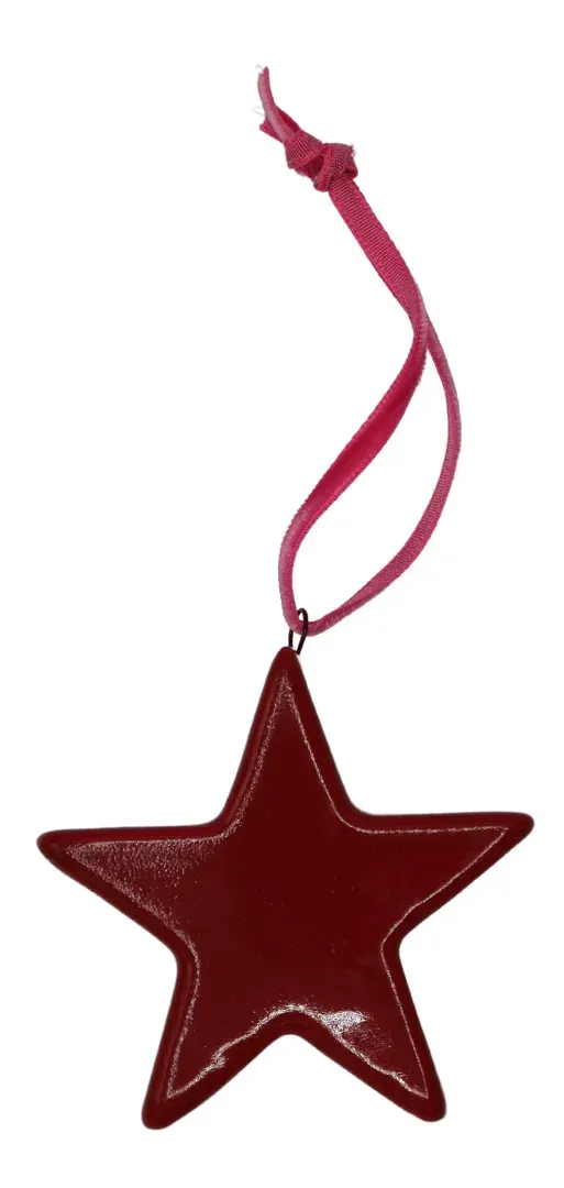 Zawieszka ceramiczna GWIAZDKA bordowa Zawieszka ceramiczna GWIAZDKA bordowa