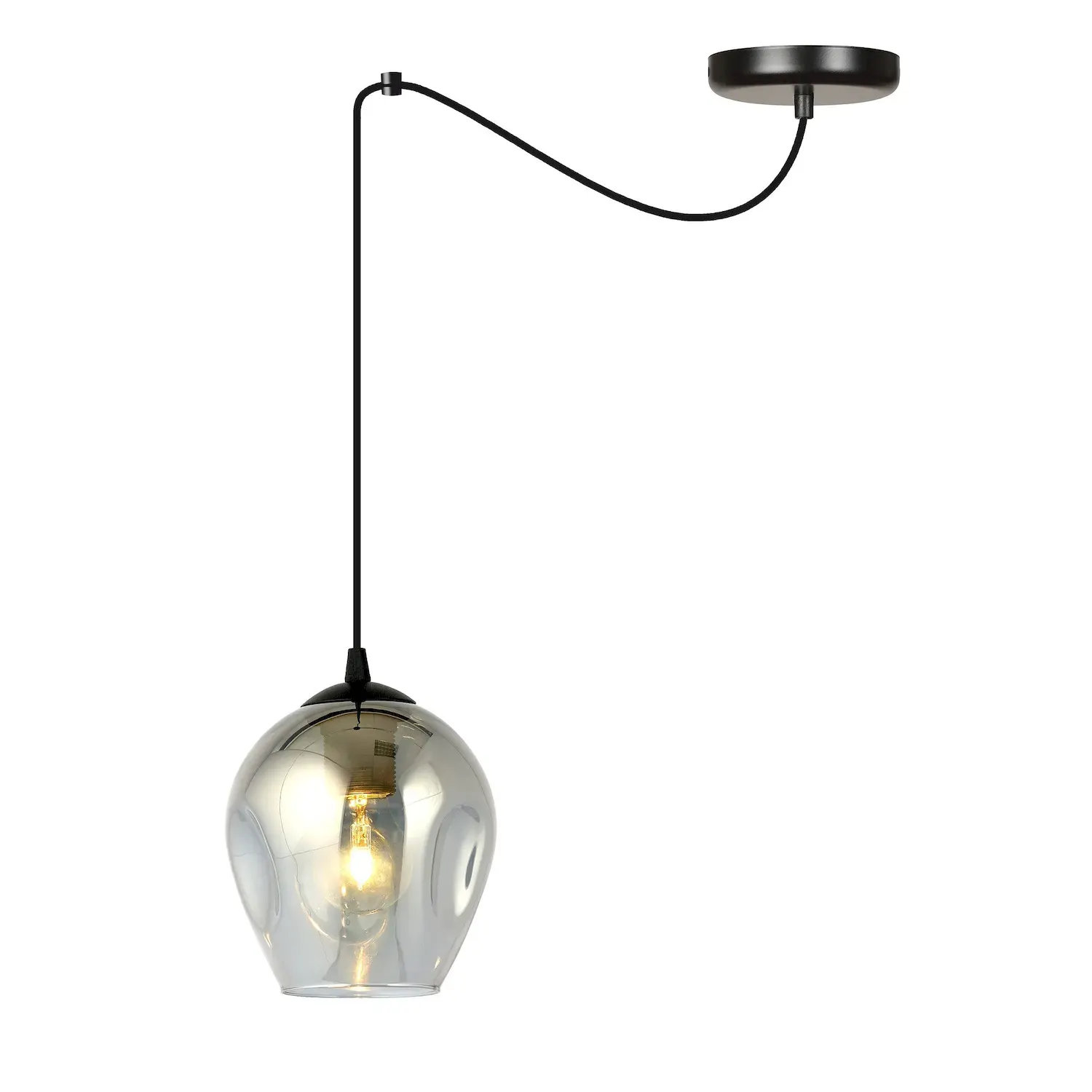 Lampa wisząca pająk LEVEL 1 czarny grafitowy - 757/1