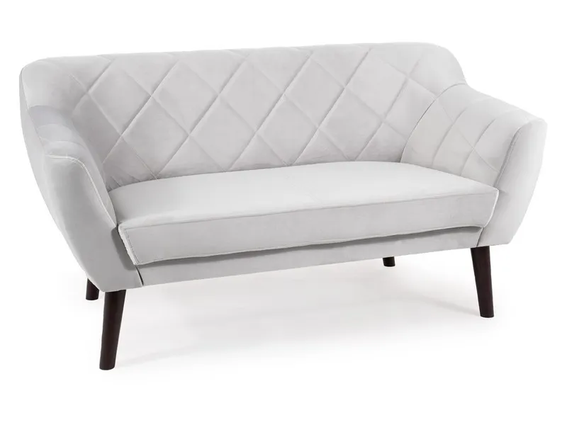 Sofa KARO 2 VELVET Bluvel 03 jasnoszara wenge