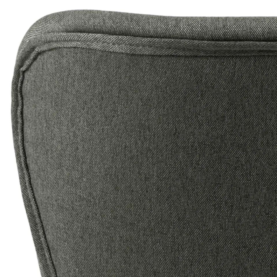 Krzesło tapicerowane minimalistyczne Doren Szary, Czarny ( zestaw 2 sztuk ) - 0000076805