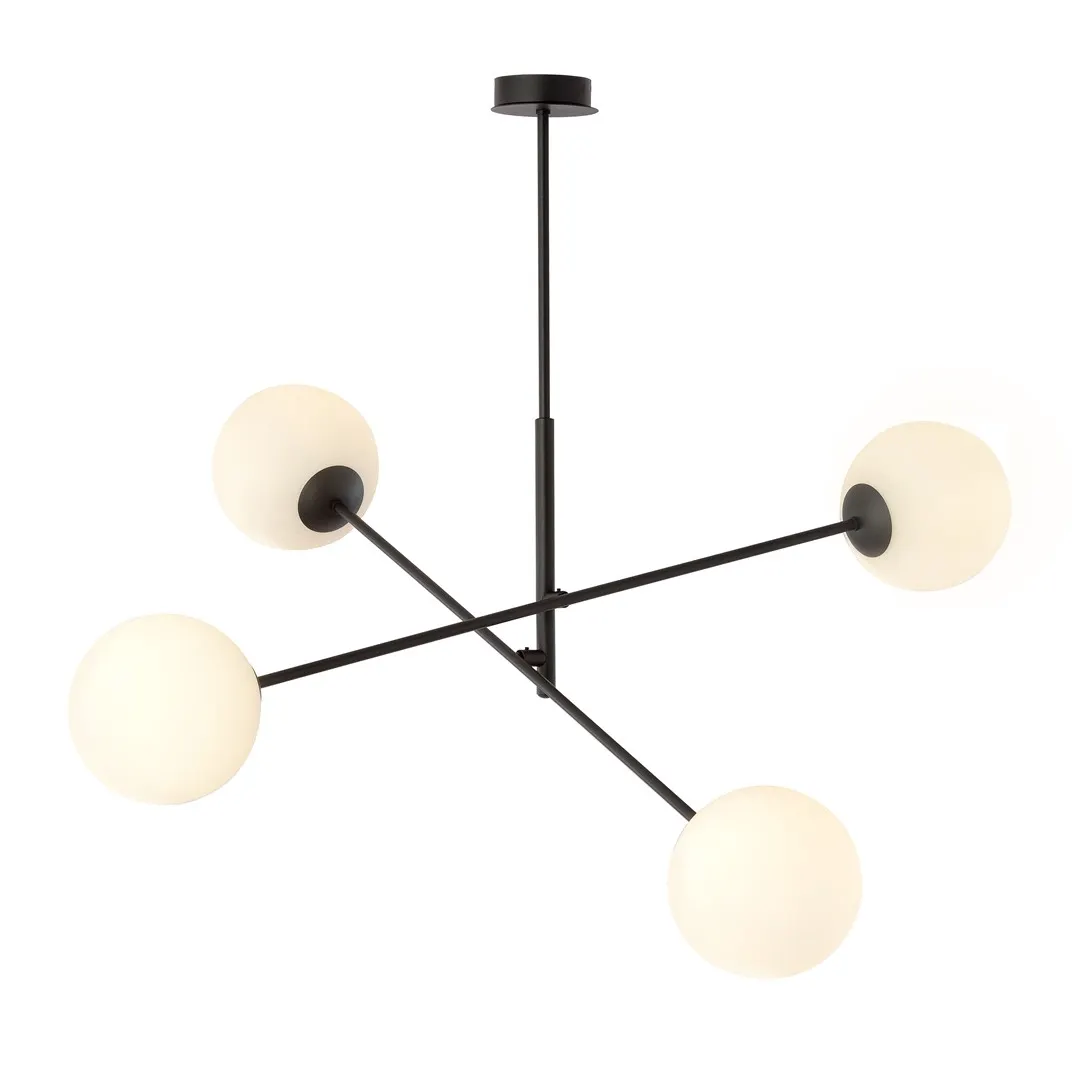 Lampa wisząca LINEAR 4 czarny biały