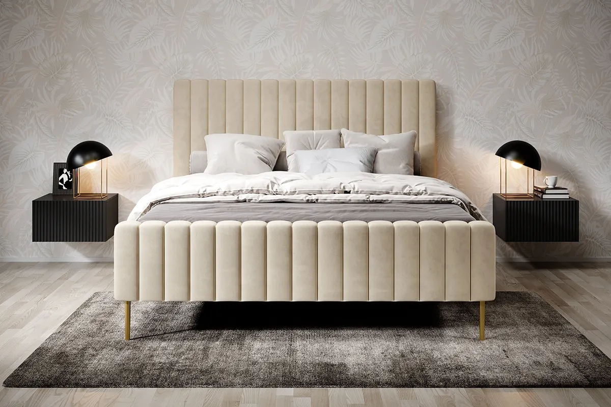 Szafka nocna wisząca z szufladą ( zestaw 2 szt. ) NICOLE 46 1SZ czarna - B_55414