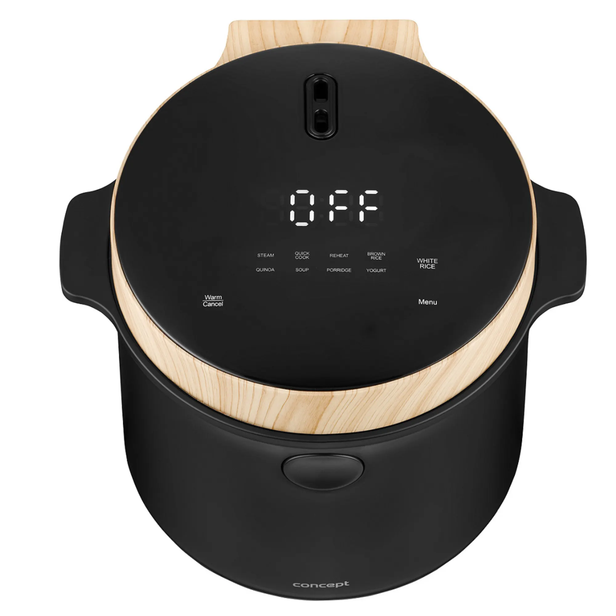 Ryżowar 2 l czarny, dekor z drewna CONCEPT - ND_RE4040